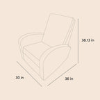 Storkcraft Santa Monica Power Recliner Swivel Glider, Steel Basketweave | GREENGUARD Gold Certified, CertiPUR-US Certified Foam, Effortless Electronic Power Recline, USB-A & USB-C Charger