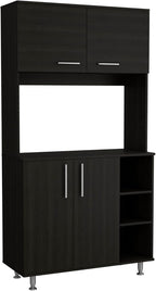 Pantry Cabinet Delaware, Kitchen, Black