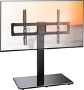 Swivel Universal TV Stand Base for 50-75 Inch LCD OLED Flat/Curved Screen TVs-Height Adjustable/Tall/Larger Table Top TV Stand Mount, Center TV Stand with Cable Management, VESA 800x400mm PGTVS14