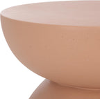 SAFAVIEH Home Collection - Ailani Accent Table, Terracotta Round Side Table with Sculptural Base, Fully Assembled (ACC2802C)