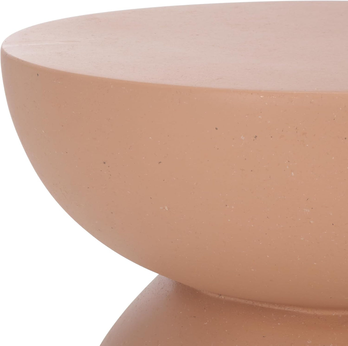 SAFAVIEH Home Collection - Ailani Accent Table, Terracotta Round Side Table with Sculptural Base, Fully Assembled (ACC2802C)
