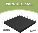3 Pcs 45D Couch Cushion Support 22" x 22" x 2.4" Couch Cushion Replacement Couch Supports for Sagging Cushions High Density Rectangles Sofa Cushion Support for Furniture Seat Sagging Repair