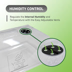 7 Inch Propagation Dome - 5 Pack Humidity Vented Domes – Plant Growing Dome for Seedling, Germination, Soil & Hydroponic Horticulture