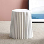Footstool Footstool,Simple Fashion Stool,Anti-Slip Strong Stool (White 18x17x14inch)