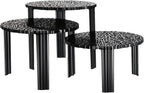 Kartell 8500/NE T-Table by Patricia Urquiola, Pack of 1, Matte Black