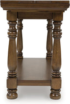 Signature Design by Ashley Sturlayne Flip Top Sofa Table, Expandable Console to Dining Table, Drop Leaf Design with Hardwood Solids, Space-Saving Multi-Use Furniture for Living Room, Brown