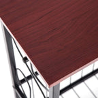 Side Table,Narrow End Table for Small Spaces,Snack Couch Table with Holder,Nightstand for Living Room,Bedroom,Office,Bathroom,Balcony (Coffee)