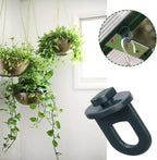 ELANE 30 Pcs Greenhouse Hooks and Twist Clips, Plastic Fixing Clips for Outdoor Garden Hanging Plants. (Green)