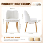 GarveeHome Dining Chairs Set of 4 with Cozy Backrest/Wooden Legs | Dining Chairs Set of 4 with Cozy Backrest/ Wooden Legs No tools Needed