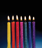 Honeycomb Beeswax Chanukah Candles
