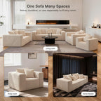 Sofa Chair Memory Foam Reading Couch with Pillow Floor Lounger No Assembly
