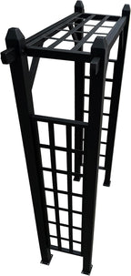 Black Modern Aluminum Garden Arbor Arch
