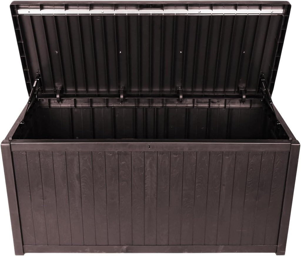 Large Outdoor Storage Box Lockable Organization and Storage Box Waterproof for Furniture Outdoor Cushions Garden Tools