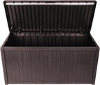 Large Outdoor Storage Box Lockable Organization and Storage Box Waterproof for Furniture Outdoor Cushions Garden Tools