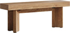 Tribesigns 47" Wooden Entryway Bench, Farmhouse Indoor End of Bed Bench, Long Table Benches Seat for Bedroom, Hallway, Foyer, End of Bed (Rustic Brown)