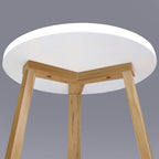 Tripod 16" W Round Side Modern Table with Solid American Hardwood Legs, Natural