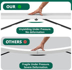 Folding Table 5FT 2 Pack Heavy Duty Plastic Table, Foldable & Portable, Fold-in-Half Utility Tables for Outdoor, Dining, Wedding, Events, Indoor, Picnic, Camping, Party,White