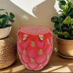 Fruit-Inspired Stool,End Table:Multi-Functional Furniture–as Seating,Stylish Side Table,Home Decor Plant Stand (Red Dragon, Inches, 13.78, Inches, 11.80, Inches, 11.80)