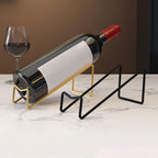 Wine Rack Metal Countertop Wine Rack, Iron Wine Bottle Holder & Beer Shelf Modern Wine Storage Organizer for Home Bar Decor Vertical Display Stand for Champagne & Drinks Sturdy & Elegant Des