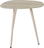 SAFAVIEH Home Collection - Mint Small Side Table, Beige Ceramic Accent Table with Slim Legs, Fully Assembled (ACC2914A)