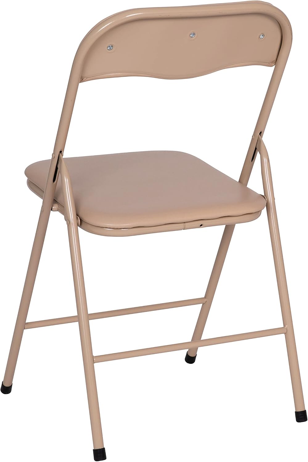 EMMA + OLIVER Tan Square Folding Card Table and Chairs Set for 4 Players | Lightweight, Easy Storage, Padded Top