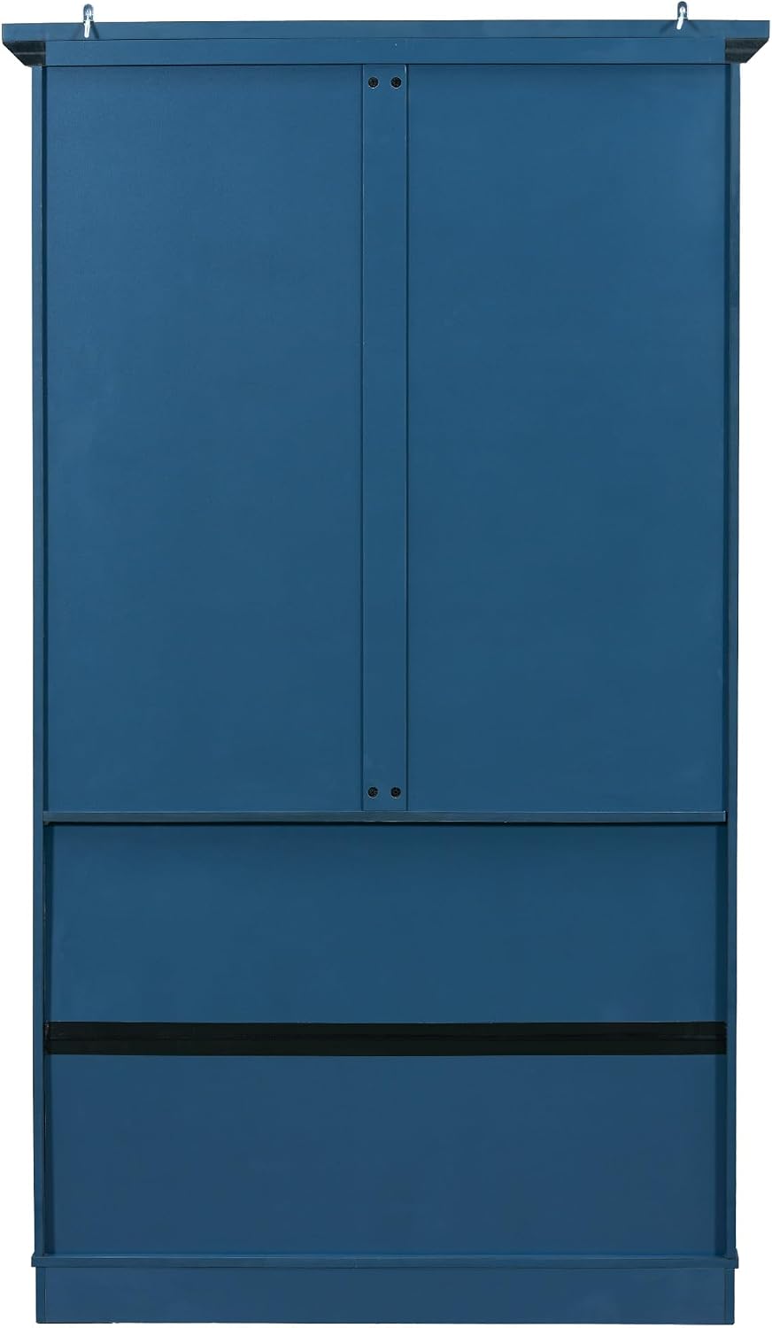 LUMISOL Kitchen Pantry with Drawers, 72" Tall Freestanding Cupboard Storage Cabinets with Door Shelves & Pull-Out Trays, Dining Storage Cabinet Cupboard with Adjustable Shelves, for Dining Room, Blue