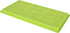 SUNPACK 10" x 20" Heavy Duty Mesh Plastic Seed Starting Tray, Lime Green, 1" (Pack of 10) - Ensures Water Drainage and Aeration, Perfect for Greenhouses or Indoor Gardening
