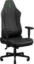 Razer Iskur V2 X NewGen Ergonomic Gaming Chair, Black/Green | Gen-2 EPU Leather with CoolTouch, Lumbar Support, Ultra-Wide Base, Foam Cushions, Adjustable 152 Degree Recline, 2D Armrests