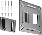 Nuyoah Monitor Wall Mount RV TV Mount Low Profile Wall Bracket VESA Mount | Small TV Mount for 14”-27” Monitor Computer Screens, Ultra Slim TV Bracket Fixed VESA 75x75 100x100mm Easy Mount for Camper
