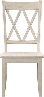 Inspire Q Eleanor X Back Wood Dining Chair (Set of 2) by Classic Dining Chairs Antique White Wood