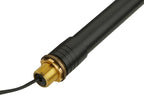 VOLT Max Spread 12V Black Brass Path Light (25" Tall, 9" Shade) with 3W 2700K Warm White G4 LED Bulb for Low Voltage Landscape Lighting on Outdoor Pathway, Walkway, Garden, Driveway or Patio