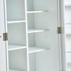 47" Tall Kitchen Pantry Cabinet,Freestanding Kitchen Pantry Storage Cabinet with Doors and Adjustable Shelves for Dining Room and Craft Room