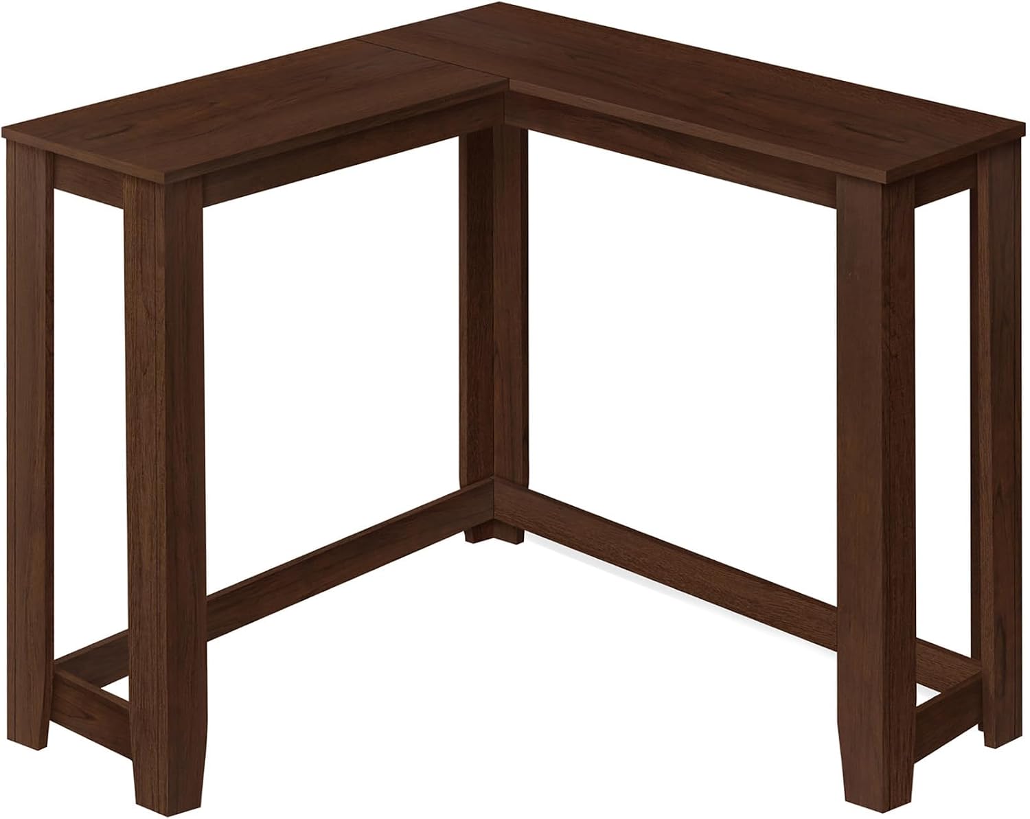 Accent Table, Console, Entryway, Narrow, Corner, Living Room, Bedroom, Brown Laminate, Contemporary, Modern