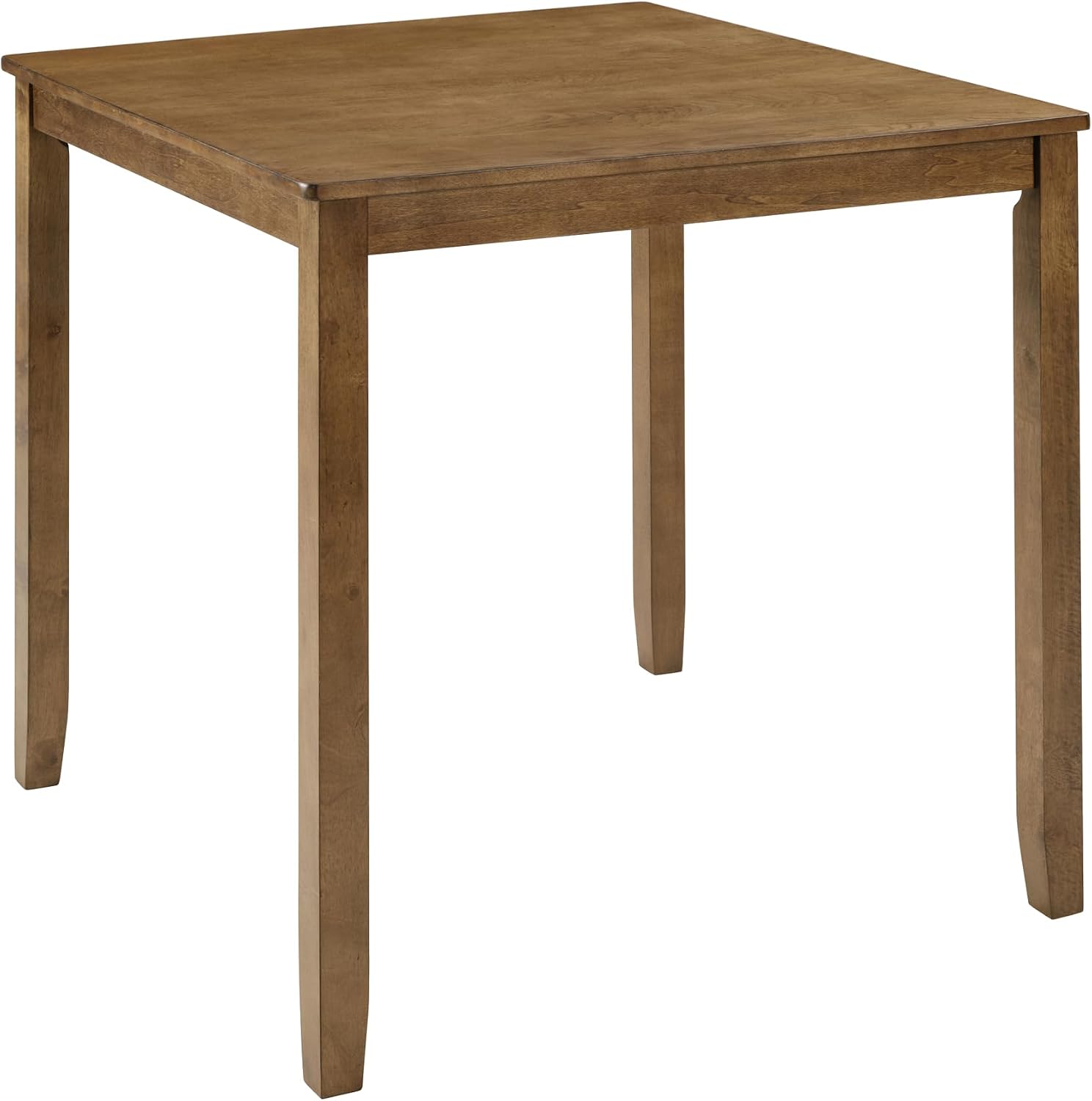 LUMISOL 34.5” Square Dining Table, Wood Kitchen Table for 4 People, Farmhouse Counter Height Table for Kitchen, Dining Room, Oak