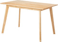 Amazon Basics Certified Sturdy Solid Wood Rectangular Dining Table, Easy Assembly, Kitchen Table, 29.5" D x 47.2" W x 29.5" H, Natural Wood