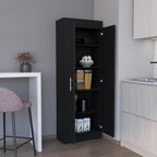 Pantry Cabinet Clinton, Kitchen Storage, Black