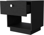 1 Drawer Nightstand, Storage Shelf,for Small Spaces