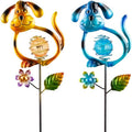 Solar Outdoor Garden Lights,27.4''H Solar Dog Statues Outdoor Lights,Waterproof Solar Decorative Garden Stakes for Lawn Patio Pathway, Solar Lights for Outside for Mom,Women,Dog Lovers