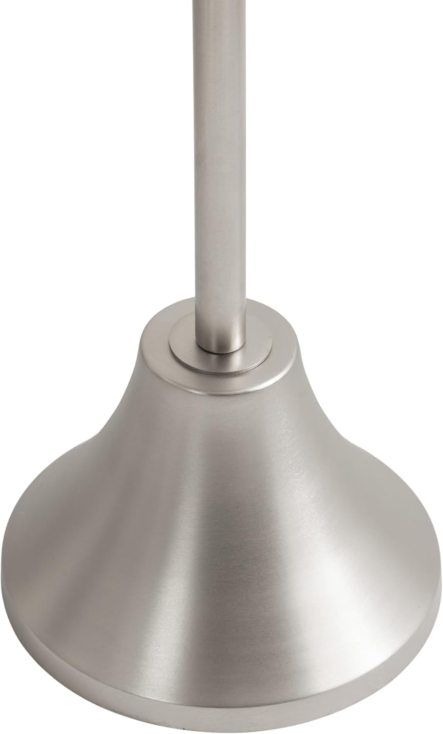 Kate and Laurel Sanzo Modern Pedestal Drink Table, 10 x 10 x 23, White Marble and Silver, Decorative End Table with Scalloped Marble Tabletop for Use as Small Plant Stand or Cute Martini Table