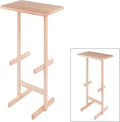 Winsome Riley Snack Table Rack in Natural Finish | Easy to Store Portable Fold up Table Set for Kitchen, Living Room TV Dining, Crafts, Puzzles, Work From Home