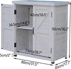 Outdoor Storage Cabinet Waterproof Small Strong Load-Bearing, Front Opening Outdoor Patio Storage Box Cabinet Small Easy to Assemble, Indoor and Outdoor Use,