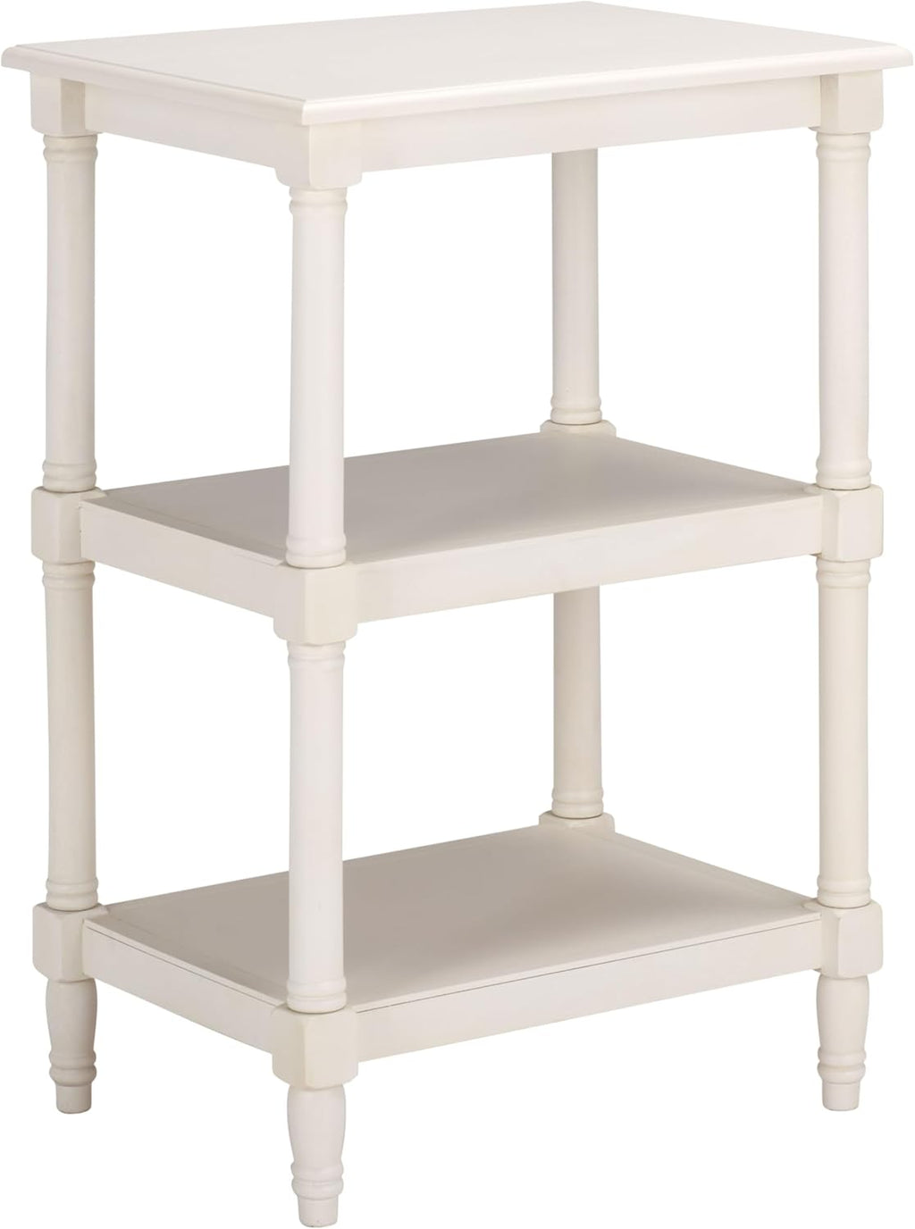 SAFAVIEH Home Collection - Cassie Ivory Accent Table, 3-Tier Storage Shelf, Classic Display Stand (ACC5715H)