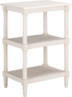 SAFAVIEH Home Collection - Cassie Ivory Accent Table, 3-Tier Storage Shelf, Classic Display Stand (ACC5715H)