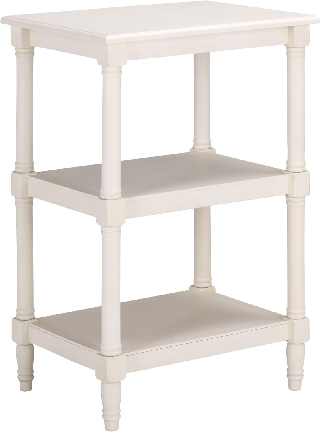 SAFAVIEH Home Collection - Cassie Ivory Accent Table, 3-Tier Storage Shelf, Classic Display Stand (ACC5715H)