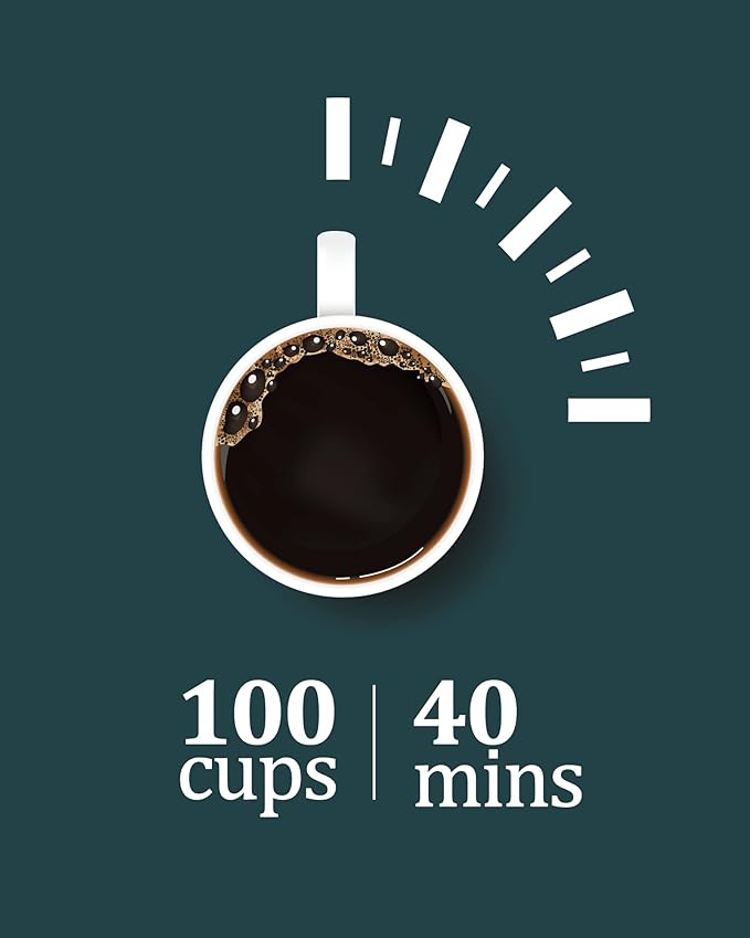 Coffee Urn 100 Cup, Stainless Steel Commercial Coffee Maker 14L/3.7 Gal Electric Hot Beverage Dispenser Large Hot Water Dispenser Coffee Dispenser Hot Water Urn For Business, Catering, Party