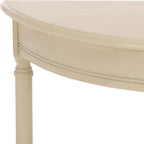 SAFAVIEH Furniture - Tinsley Half-Round Console Table - Sand - Solid Wood - Farmhouse Demilune Design - Ideal for Entryway, Hallway, Living Room, 28" W x 11.75" D x 28" H (CNS5723E)