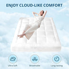 YUGYVOB Queen Mattress Topper Extra Thick, Cooling, and Breathable Mattress Pad 8-21" Deep Pocket Soft Down Alternative Fill