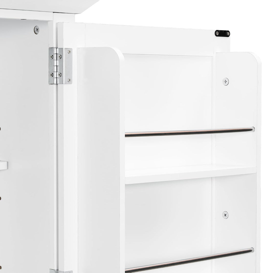 roomfitters 72" Kitchen Pantry Organizers and Storage Kitchen Cabinet, Hutch with Door Spice Racks and 6 Drawers, White