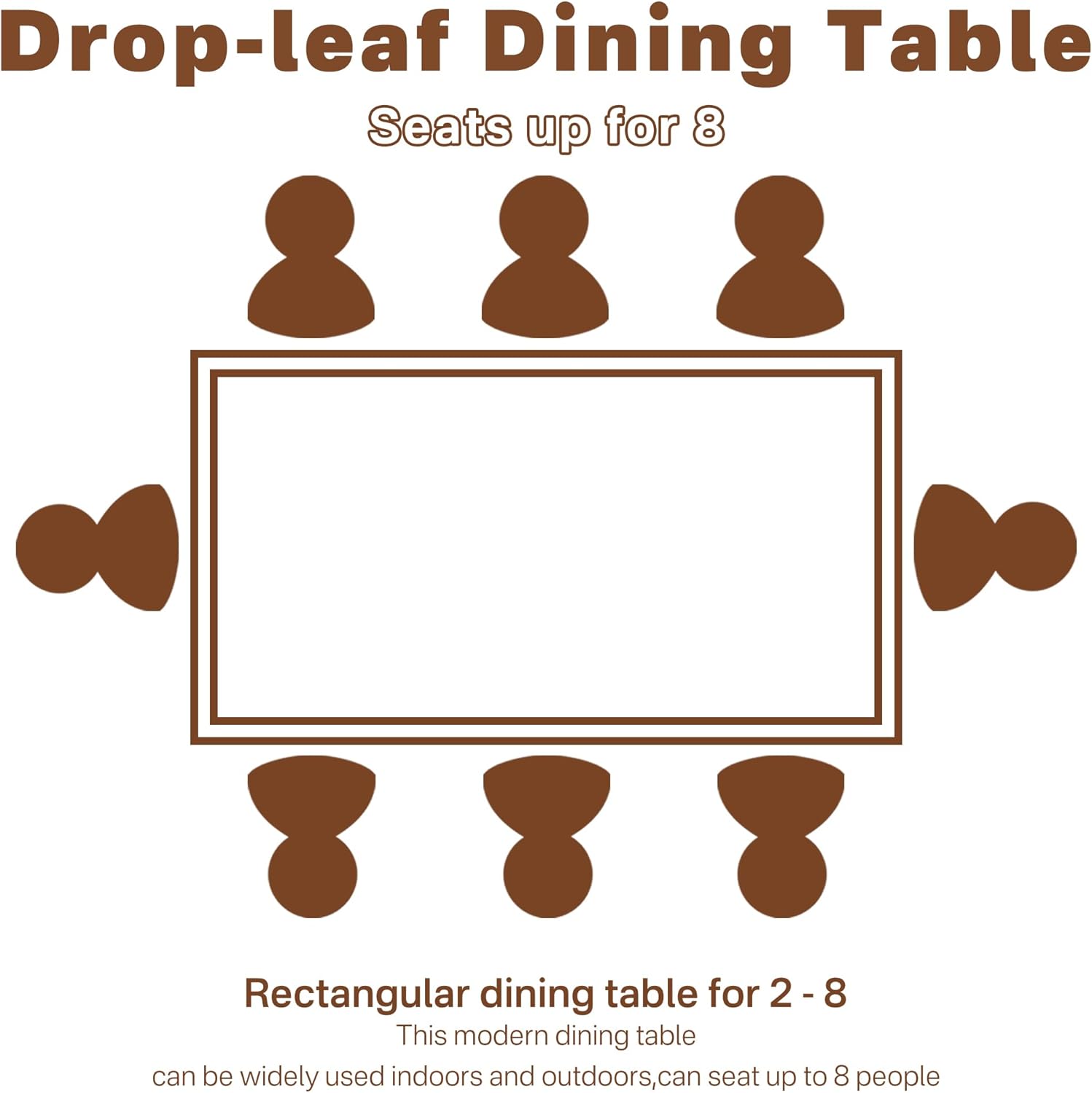 Folding Dining Table,Dining Room Table with Drawers,Industrial Extendable Table for 6-8 People,for Dining Room,Living Room,Restaurant,Saving Space