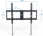 Mount-It! Tilting TV Wall Mount Bracket for 42-80 Inch TVs | Universal TV Mount with Low Profile Design, Supports 110 lbs | Quick Release Lock | Fits 16" & 24" Studs | Max VESA 600x400mm